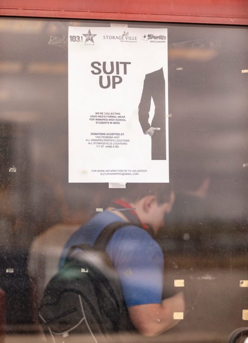 SASHA SEFTER / WINNIPEG FREE PRESS
Suit Up Winnipeg, an organization that collects gently used suits and distributes them free of charge to graduating grade 12 students in Suit Up's headquarters located at 675 Empress Street in Winnipeg's Minto neighbourhood.
190501 - Wednesday, May 01, 2019.