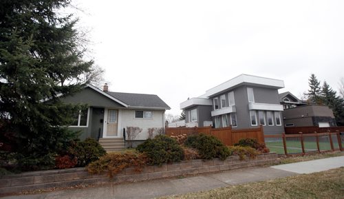 PHIL HOSSACK / WINNIPEG FREE PRESS - In fill housing, Glenwood, new construction on Haig ave. - May1, 2019.