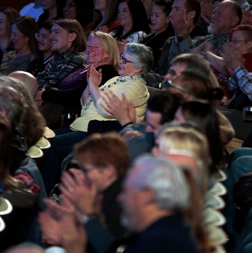 PHIL HOSSACK / WINNIPEG FREE PRESS - ComedyFest Gala - Festival audience enjoys the show Thursday. See Jill Wilson's story. - May2, 2019.