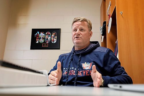 RUTH BONNEVILLE / WINNIPEG FREE PRESS 

SPORTS - Goldeyes
Shaw Park


Photos taking during McIntyre's  sit down interview with Goldeyes skipper Rick Forney, in his office as he talks about his 23rd season.


See Mike McIntyre's  column to run in Saturdays paper.

May 3, 2019

