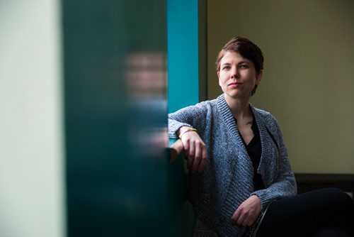 MIKAELA MACKENZIE / WINNIPEG FREE PRESS
Metis filmmaker Madison Thomas poses for a portrait at the Manitoba Theatre for Young People on Friday, May 3, 2019. For Randall King story.
Winnipeg Free Press 2019.