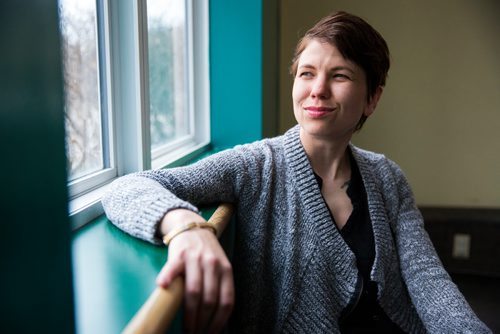 MIKAELA MACKENZIE / WINNIPEG FREE PRESS
Metis filmmaker Madison Thomas poses for a portrait at the Manitoba Theatre for Young People on Friday, May 3, 2019. For Randall King story.
Winnipeg Free Press 2019.