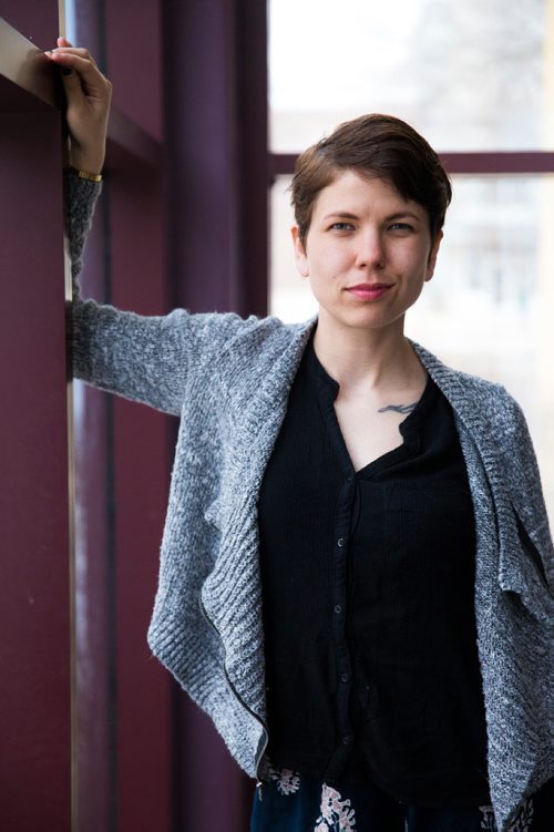 MIKAELA MACKENZIE / WINNIPEG FREE PRESS
Metis filmmaker Madison Thomas poses for a portrait at the Manitoba Theatre for Young People on Friday, May 3, 2019. For Randall King story.
Winnipeg Free Press 2019.