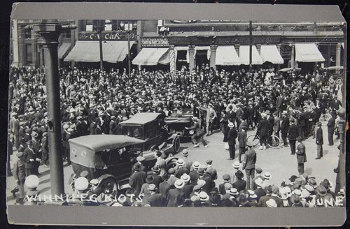 Archives of Manitoba
R v. Ivens exhibit 895
June 1919
"Photo of Riots"


Winnipeg General Strike, 1919