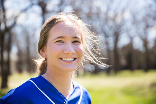 MIKAELA MACKENZIE / WINNIPEG FREE PRESS
Brittney Langlais poses for portraits on her property near Garson, Manitoba on Thursday, May 9, 2019. Langlais is one of two first female players on the Manitoba Junior Baseball League. For Jason Bell story.
Winnipeg Free Press 2019.