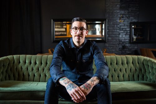 MIKAELA MACKENZIE / WINNIPEG FREE PRESS
Chef Tyrone Welchinshki poses in the Nonsuch Brewing Co space in Winnipeg on Friday, May 10, 2019.  For Jill Wilson story.
Winnipeg Free Press 2019.