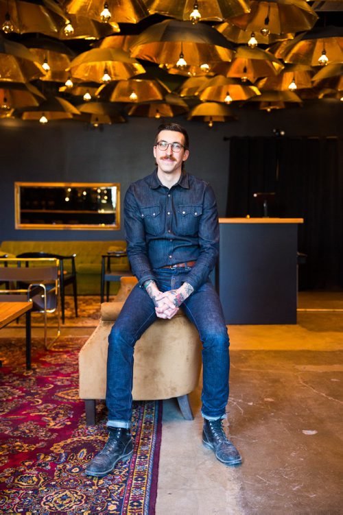 MIKAELA MACKENZIE / WINNIPEG FREE PRESS
Chef Tyrone Welchinshki poses in the Nonsuch Brewing Co space in Winnipeg on Friday, May 10, 2019.  For Jill Wilson story.
Winnipeg Free Press 2019.