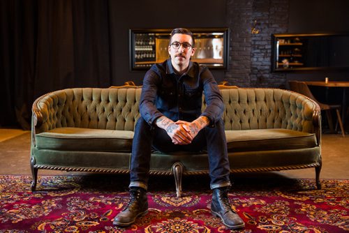 MIKAELA MACKENZIE / WINNIPEG FREE PRESS
Chef Tyrone Welchinshki poses in the Nonsuch Brewing Co space in Winnipeg on Friday, May 10, 2019.  For Jill Wilson story.
Winnipeg Free Press 2019.