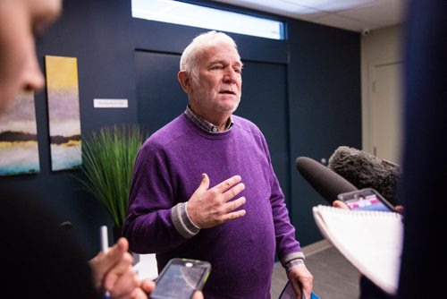 MIKAELA MACKENZIE / WINNIPEG FREE PRESS
Dr. David Peachey gives an update on the Quality Assurance Assessment at the Shared Health Corporate Office downtown in Winnipeg on Friday, May 10, 2019.  For Larry Kusch story.
Winnipeg Free Press 2019.