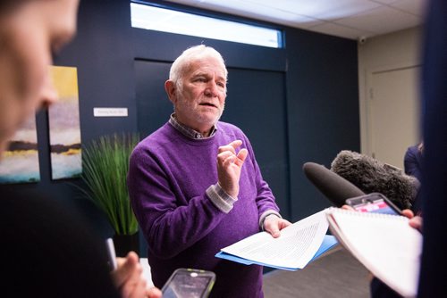 MIKAELA MACKENZIE / WINNIPEG FREE PRESS
Dr. David Peachey gives an update on the Quality Assurance Assessment at the Shared Health Corporate Office downtown in Winnipeg on Friday, May 10, 2019.  For Larry Kusch story.
Winnipeg Free Press 2019.