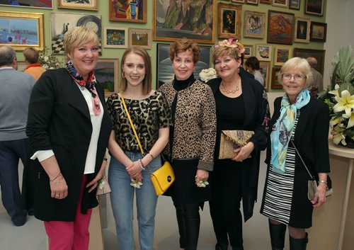 JASON HALSTEAD / WINNIPEG FREE PRESS

L-R: Lynn Dusessoy, Hailey Hooke, Laurie Hooke, Janice Lukes (city councillor for Waverley West) and Jocelyn Vann at the Art in Bloom Preview Party at the Winnipeg Art Gallery on April 11, 2019. (See Social Page)