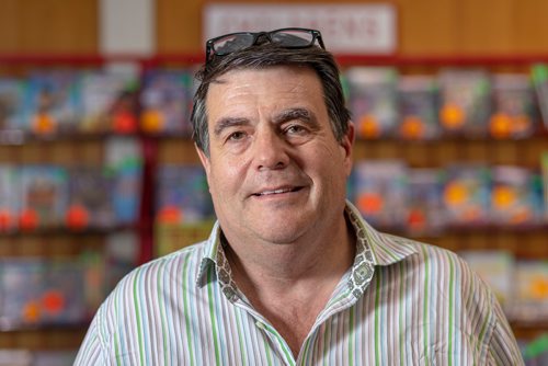 SASHA SEFTER / WINNIPEG FREE PRESS
Glen Fuhl owner of Video King, stands inside of the business he has been running for 35 years located at 309 Day Street in Transcona. See Dave intersection-thrones story.
190510 - Friday, May 10, 2019.