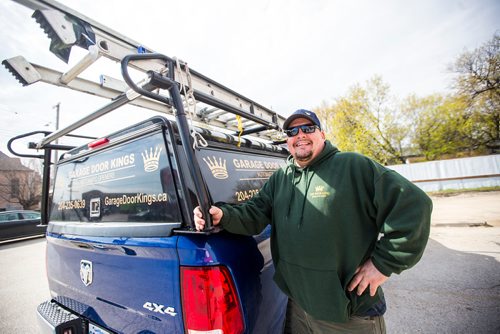 MIKAELA MACKENZIE / WINNIPEG FREE PRESS
Garage Door King Stan Summers poses for a portrait on Logan Ave. in Winnipeg on Monday, May 13, 2019.  For Dave Sanderson story.
Winnipeg Free Press 2019.