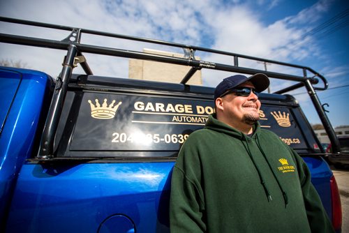 MIKAELA MACKENZIE / WINNIPEG FREE PRESS
Garage Door King Stan Summers poses for a portrait on Logan Ave. in Winnipeg on Monday, May 13, 2019.  For Dave Sanderson story.
Winnipeg Free Press 2019.