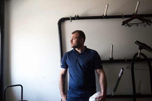 MIKAELA MACKENZIE / WINNIPEG FREE PRESS
Scott Rose, owner and general manager of WinMar property restoration, poses for a portrait at their drying facility in Winnipeg on Monday, May 13, 2019.  For Erin Lebar story.
Winnipeg Free Press 2019.