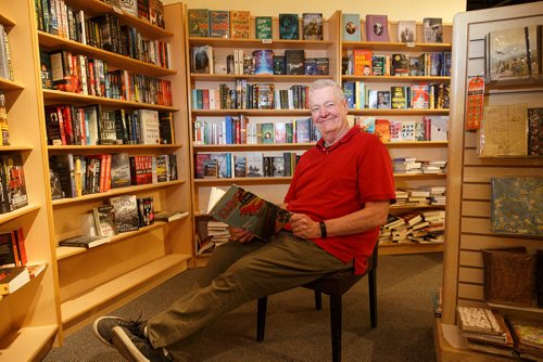 MIKE DEAL / WINNIPEG FREE PRESS
Blaine McVety owner of Blaine's, a store that sells everything from books to DVD's and vinyl, is closing after 37 years. Blaine has decided to retire.
190514 - Tuesday, May 14, 2019.