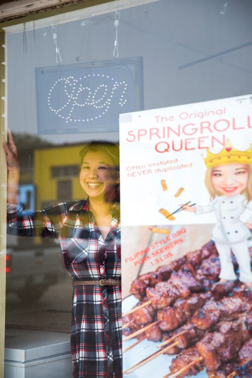 MIKAELA MACKENZIE / WINNIPEG FREE PRESS
Roweliza Lulu, owner of Springroll Queen, poses for a portrait in her shop in Winnipeg on Wednesday, May 15, 2019. For Dave Sanderson story.
Winnipeg Free Press 2019.