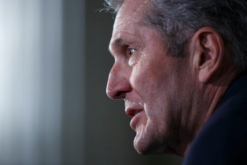 MIKE DEAL / WINNIPEG FREE PRESS
Premier Brian Pallister talks to the media after question period in the Manitoba Legislature Wednesday afternoon.
190515 - Wednesday, May 15, 2019.