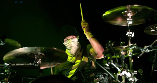 PHIL HOSSACK / WINNIPEG FREE PRESS - 21 Pilots drummer Josh Dun at the Bell/MTS Centre Friday. See review? - May17, 2019.