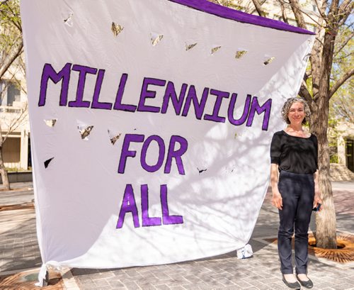 SASHA SEFTER / WINNIPEG FREE PRESS
Downtown resident and Millennium For All group member Sarah Broad at a "read-out" event hosted by the group at Winnipeg City Hall.
190521 - Tuesday, May 21, 2019.