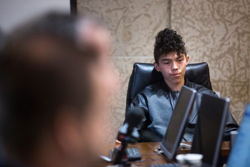 MIKAELA MACKENZIE / WINNIPEG FREE PRESS
Kingsley Heart speaks to appeal an extremely dangerous dog designation at City Hall in Winnipeg on Wednesday, May 22, 2019. For Ryan Thorpe story.
Winnipeg Free Press 2019.