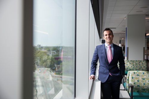 MIKAELA MACKENZIE / WINNIPEG FREE PRESS
Dr. Chris Schneider, who helped lead the effort to get the first official fecal transplant performed in Manitoba, poses for a portrait at the Manitoba Clinic in Winnipeg on Thursday, May 23, 2019. For Melissa Martin story.
Winnipeg Free Press 2019.