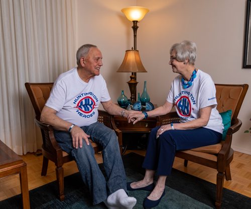 SASHA SEFTER / WINNIPEG FREE PRESS
President of the local chapter of the Huntington's Society Vern Barrett and his wife Ellen who lives with Huntington's sit in their home in The Maples.
190523 - Thursday, May 23, 2019.
