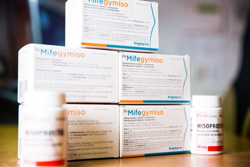 MIKAELA MACKENZIE / WINNIPEG FREE PRESS
Mifegymiso and Misoprostol at the Women's Health Clinic in Winnipeg on Friday, May 24, 2019.  For Jen Zoratti story.
Winnipeg Free Press 2019.