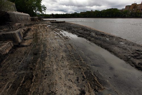 PHIL HOSSACK / WINNIPEG FREE PRESS - The Forks walkway east of the Forks and North along the Red River to the Amphitheatre is closed. - May 24, 2019.