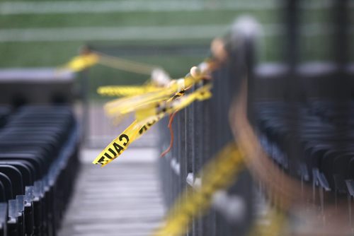 Ruth Bonneville /  WINNIPEG FREE PRESS Photo


Investors Group Stadium has caution flags up throughout the stadium and seats moved out of sections on the east side for concrete repairs.  

May 24, 2019
