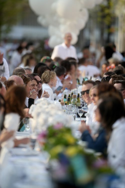 TREVOR HAGAN / WINNIPEG FREE PRESS
Table for 1200 More along Albert Street, Saturday, May 25, 2019.