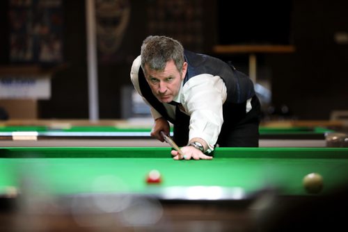 RUTH BONNEVILLE /  WINNIPEG FREE PRESS 

SPORTS - ENGLISH BILLIARDS, 

Photos of world class players taking part in the English Billiards tournament at the  Army Navy Air Force Veterans legion at 3584 Portage Ave. Monday.  

Photo of Peter Gilchrist, number one ranked player in English Billiards, as he plays during tournament Monday. 


World Professional Billiards and Snooker Association (WPBSA).

WHAT IS English billiards,: called simply billiards[2] in the United Kingdom, is a cue sport that combines the aspects of carom billiards and pocket billiards. Two cue balls, (one white, one yellow) and a red object ball are used. Each player or team uses a different cue ball. It is played on a billiards table with the same dimensions as a snooker table and points are scored for cannons and pocketing the balls. English billiards has also been referred to as "the English game", "the all-in game" and (formerly) "the common game".





May 27, 2019
