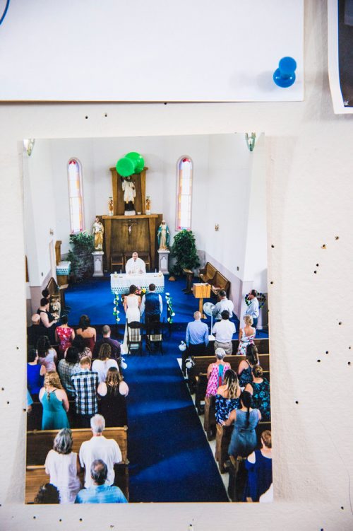 MIKAELA MACKENZIE / WINNIPEG FREE 
A photo of a wedding at the church before it was vandalized at the St. Francois Xavier Catholic Church in the small town west of Winnipeg on Monday, May 27, 2019.  For Bill Redekop story.
Winnipeg Free Press 2019.
