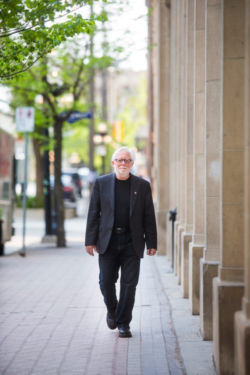 MIKAELA MACKENZIE / WINNIPEG FREE 
Fred Wilson, one of Unifor's founders, poses for a portrait in the east Exchange in Winnipeg on Tuesday, May 28, 2019.  For Jessica Botelho-Urbanski story.
Winnipeg Free Press 2019.