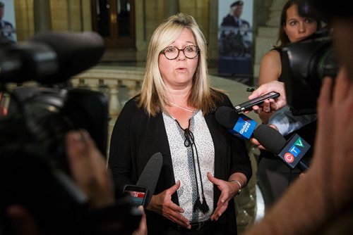 MIKE DEAL / WINNIPEG FREE PRESS
Colleen Sklar, Executive Director of the Winnipeg Metropolitan Region responds to the release of the findings of the provincial governments report on the planning, zoning and permitting review being undertaken by the Treasury Board Secretariat.
190528 - Tuesday, May 28, 2019.