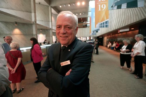 PHIL HOSSACK / WINNIPEG FREE PRESS -  MTC Artistic Director Steven Schipper poses at his Gala Farewell at the Royal Manitoba Theatre Centre. See story. - May 29, 2019, 2019.