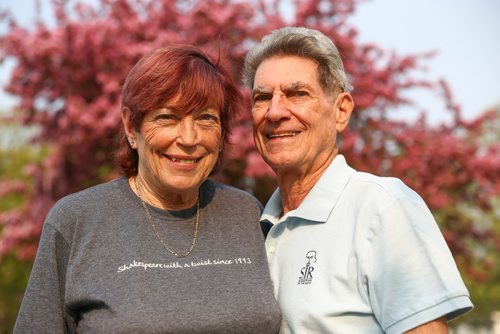 MIKE DEAL / WINNIPEG FREE PRESS
Pat and Bob Migliore are longtime volunteers with Shakespeare in the Ruins.
190530 - Thursday, May 30, 2019.