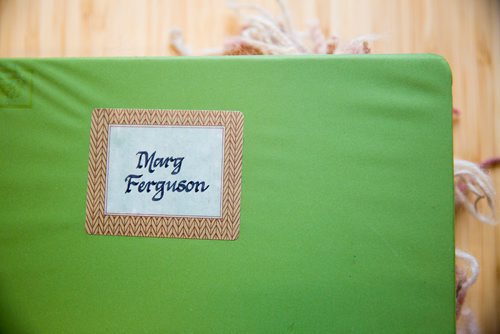 MIKAELA MACKENZIE / WINNIPEG FREE PRESS
A binder showing lichen-dyed wool samples that Margaret Ferguson researched on display at the Manitoba Crafts Museum and Library in Winnipeg on Thursday, May 30, 2019. The binder is part of a museum exhibit called the Women of the Manitoba Crafts Guild that runs now through to December. For Carol Sanders story.
Winnipeg Free Press 2019.