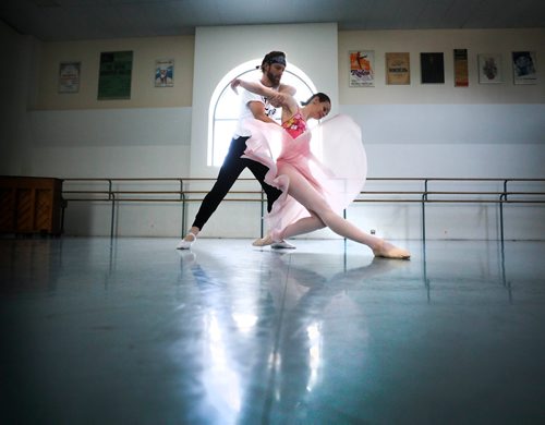 RUTH BONNEVILLE /  WINNIPEG FREE PRESS 

ENT - Q Dance

Jo-Ann Sundermeier and Josh Reynolds during their pas de deux rehearsal.
at the Royal Winnipeg Ballet

Description: Holly Harris story for next week's Uptown.Peter Quanz's contemporary ballet company Q Dance.

See Holly Harris story.


May 31, 2019
