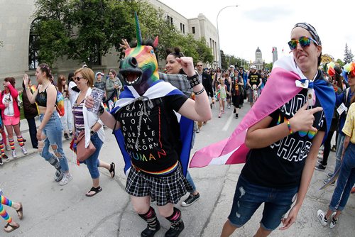 JOHN WOODS / WINNIPEG FREE PRESS
Pride parade in Winnipeg Sunday, June 2, 2019.

Reporter: