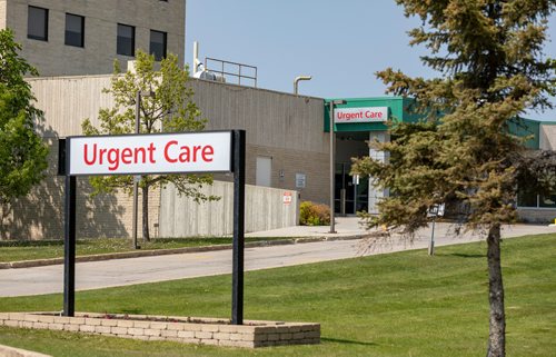 SASHA SEFTER / WINNIPEG FREE PRESS
The new "Urgent Care" signage at Concordia Hospital.
190603 - Monday, June 03, 2019.