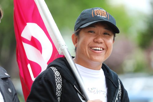 RUTH BONNEVILLE /  WINNIPEG FREE PRESS 

Photo of Vivienne Ho on the steps of the Legislative Building holding a CUPE flag Monday.

See Jessica Botelho-Urbanski (future) story. 


June 3rd, 2019
