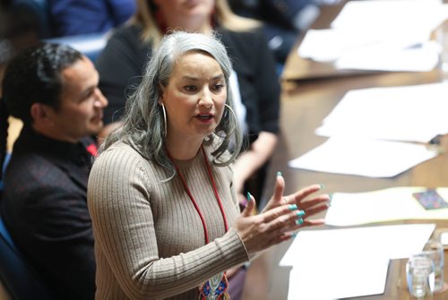 RUTH BONNEVILLE /  WINNIPEG FREE PRESS 


Local - LAST DAY AT LEGISLATURE:

Photo of NDP MLA Nahanni Fontaine making comments in the chamber on the last day of the spring legislative sitting on Monday.  



June 3rd, 2019
