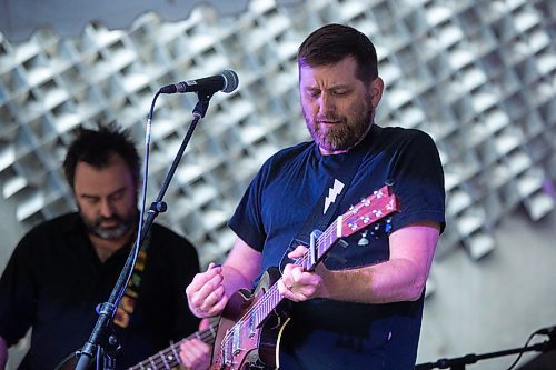 MIKAELA MACKENZIE / WINNIPEG FREE PRESS
John K. Samson plays at the Rise Up 100: Songs for the Next Century Concert at Old Market Square in Winnipeg on Saturday, June 8, 2019. For Nadya story.  
Winnipeg Free Press 2019.