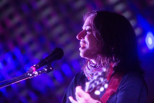 MIKAELA MACKENZIE / WINNIPEG FREE PRESS
Ani DiFranco plays at the Rise Up 100: Songs for the Next Century Concert at Old Market Square in Winnipeg on Saturday, June 8, 2019. For Nadya story.  
Winnipeg Free Press 2019.