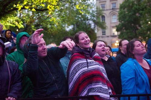 MIKAELA MACKENZIE / WINNIPEG FREE PRESS
Ani DiFranco plays at the Rise Up 100: Songs for the Next Century Concert at Old Market Square in Winnipeg on Saturday, June 8, 2019. For Nadya story.  
Winnipeg Free Press 2019.