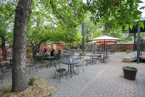 SASHA SEFTER / WINNIPEG FREE PRESS
The patio of Stellas in the Centre Culturel Franco-Manitobain in Saint Boniface.
190607 - Friday, June 07, 2019.