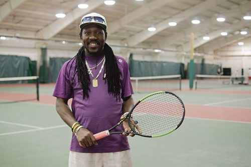 Canstar Community News May 29, 2019 - Roland Burrell is the head pro of Tennis Burrell Academy. The new summer sports camp will run at Linden Woods Community Centre in its second year. (DANIELLE DA SILVA/SOUWESTER/CANSTAR)