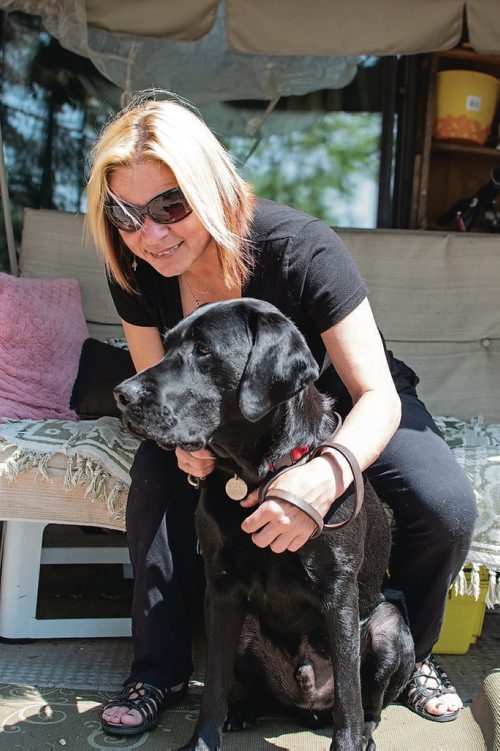 Canstar Community News St. James resident Veronika and her guide dog Musashi. (EVA WASNEY/CANSTAR COMMUNITY NEWS/METRO)
