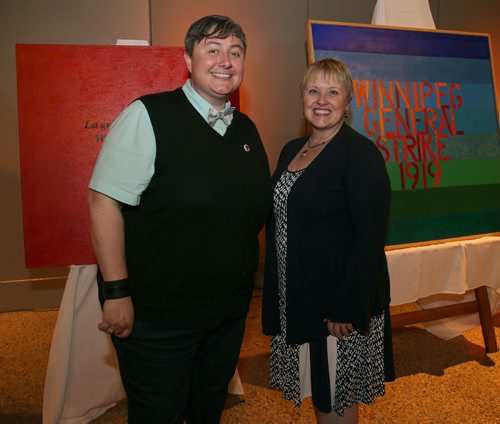 JASON HALSTEAD / WINNIPEG FREE PRESS

L-R: Gina McKay (United Way Winnipeg labour director) and Sharon Lupton (United Way Centraide Canada's national director of labour) at the Winnipeg General Strike Centennial Gala Dinner presented by Manitoba's unions on May 15, 2019 at the RBC Convention Centre Winnipeg. (See Social Page)